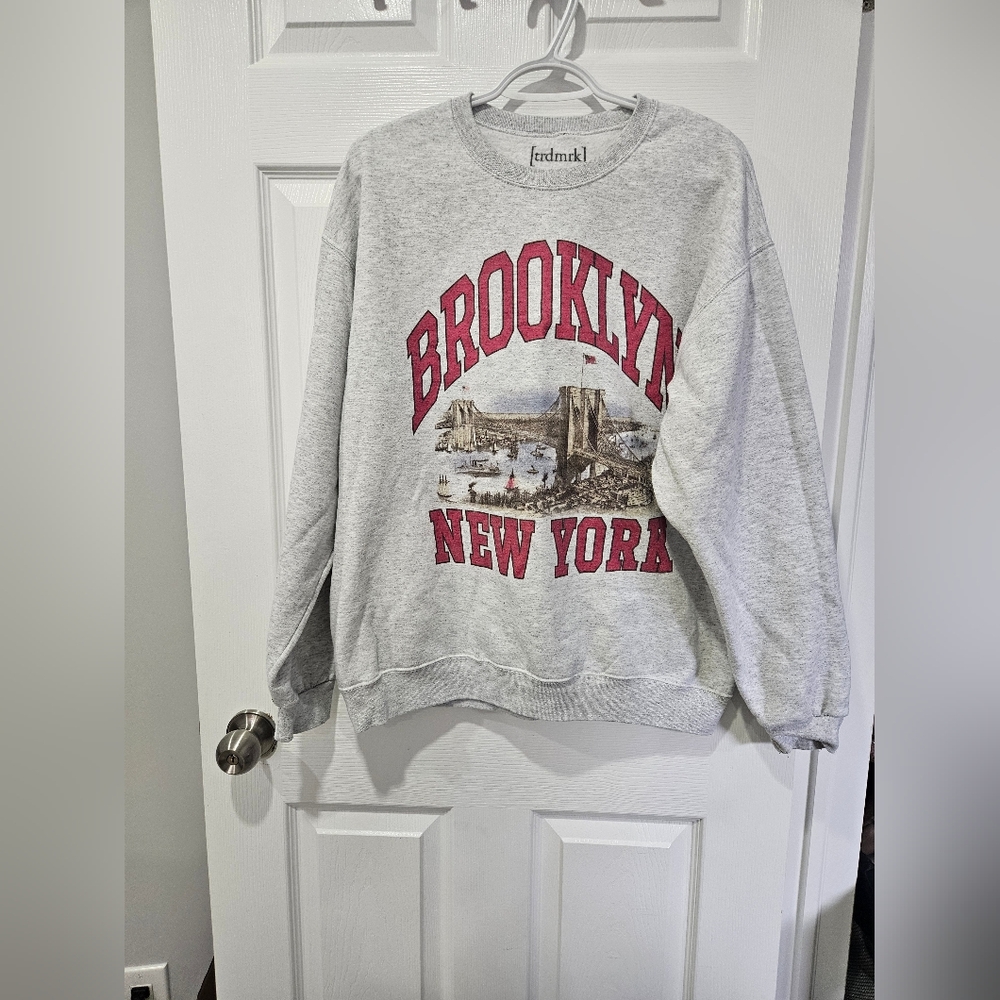 Gray Brooklyn New York Sweatshirt